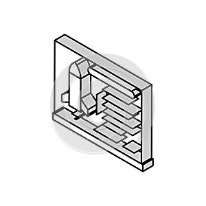 rocket science aeronautical engineer isometric icon vector illustration photo