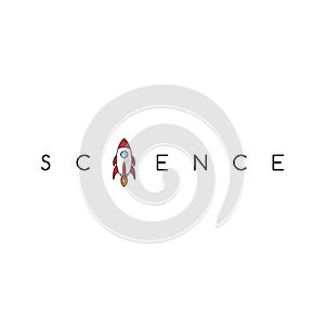 rocket science space voyager theme vector