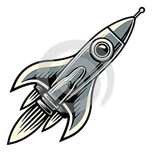 Rocket Space Ship Cartoon Spaceship Rocketship