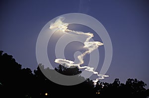 Rocket Vapor In Sky photo