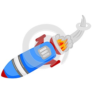 Rocket vector clipart for birthdays or decorations