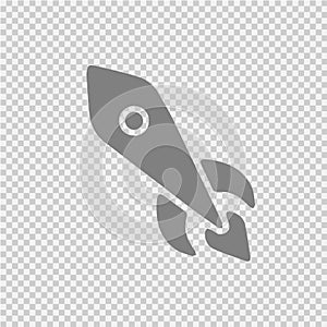 Rocket vector icon eps 10.