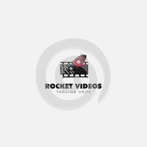 Rocket Videos with Film Productions Logo Design