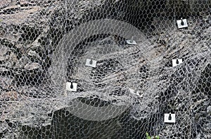 Rockfall netting photo