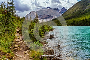 The Rockies. Sherbrook Lake in The Rockies British Columbia Canada