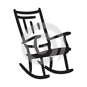 Rocking chair EPS vector file