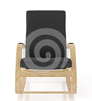 Rocking chair isolated on white background