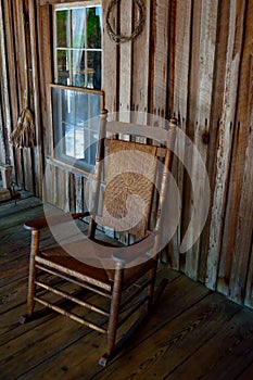 Rocking Chair on an Old-Time Front Porch.