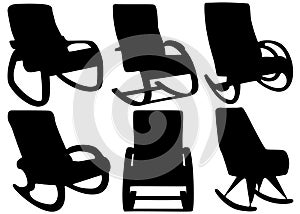 Rocking chairs for home in a set