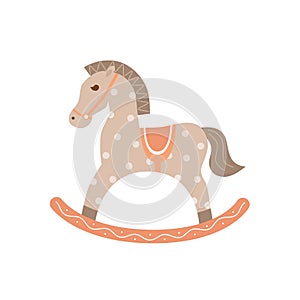 Rocking horse isotated icon.