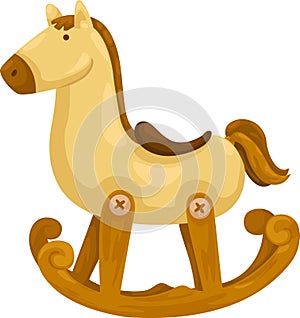 Rocking horse vector