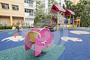 Rocking Pig at Children Playground