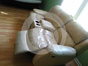 Rocking recliner loveseat