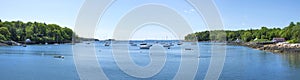 Rockport harbor panoramic photo