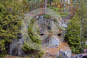 Rocks above Dave`s Falls  836368