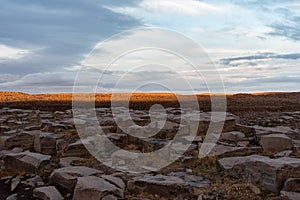 Rocks above the Dettifoss waterfall