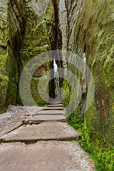 Rocks in Adrspach-Teplice Nature park in Czech