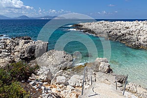 Rocks on Alaties Beach, Kefalonia, Greece photo