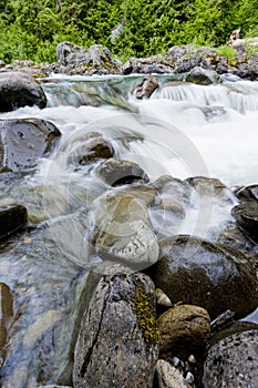 Rocks along the Sol Duc river.