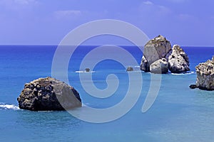 Rocks of Aphrodite, Paphos, Cyprus photo