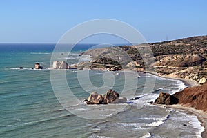 Rocks of Aphrodite, Paphos, Cyprus photo