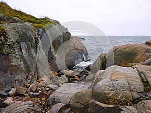Rocks at Baltic sea shore