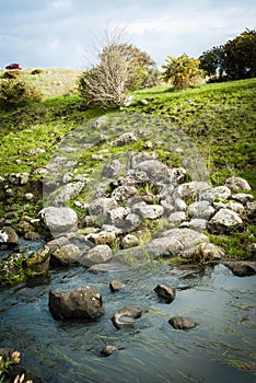 Rocks on the bank