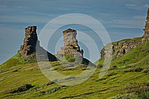 Rocks of the Barents Sea coast.