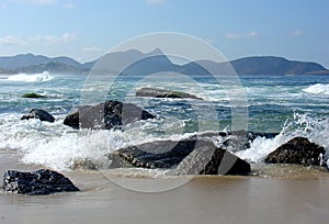 Rocks on the beach