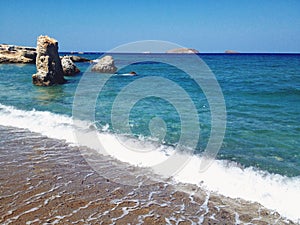 Rocks on beach