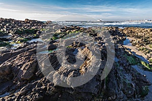 Rocks on the beach photo