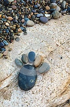 Rocks on the beach in southern Vietnam