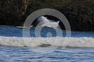 Between the rocks of the beaches of Asturias, in Llanes