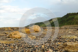 Rocks at Blast Beach, Dawdon, that are Stained due to Industrial Waste