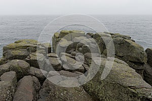 The rocks of the Bruce Peninsula in Peter the Great Bay. Primorsky Krai