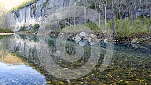 Rocks in the Buffalo River in Arkansas