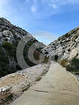 Rocks at Calanques National Park,  South of France