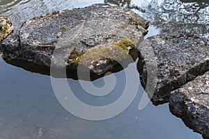 Rocks in calm water