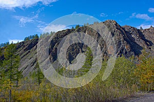 Rocks in the city of Susuman. An early autumn. Kolyma IMG_4039