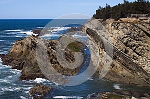 Rocks and Cliffs at Coo's Bay, Oregon