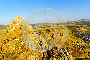 Rocks and the cliffs of Mount Nitai, in mount Arbel