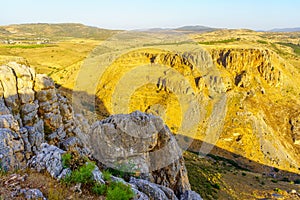 Rocks and the cliffs of Mount Nitai, in mount Arbel