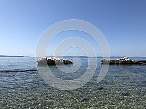 Rocks at the coast around Split