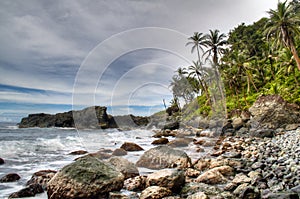Rocks at the coast of Capurgana photo