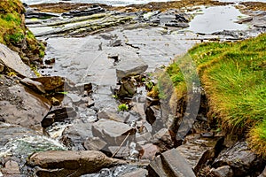 Rocks in the coastal area along the coastal walk route from Doolin to the Cliffs of Moher