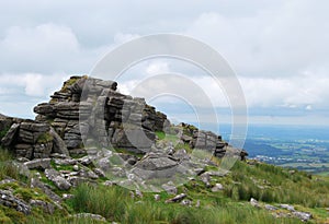 Rocks in Dartmoor National Park.