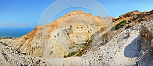 Rocks Ein Gedi in Israel near Dead Sea