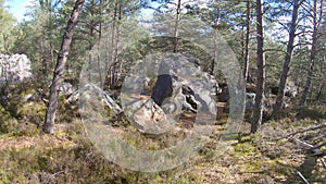Rocks in Fontainebleau Forest
