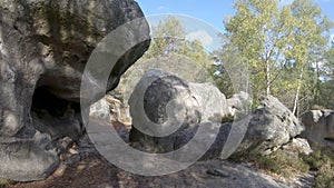 Rocks in Fontainebleau Forest