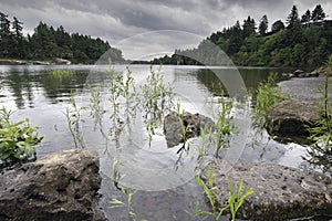 Rocks Formation at Willamette River